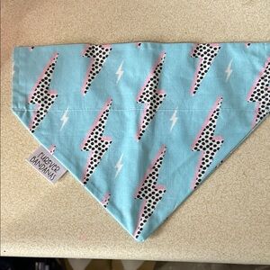 Blue and Pink Lightning Bolt Bandana